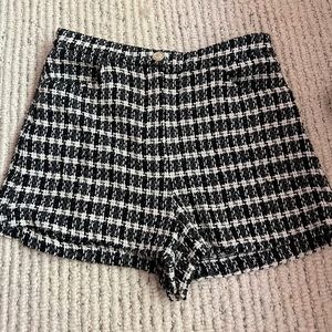 Zara tweed shorts